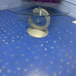 Double Decker Glass Table 