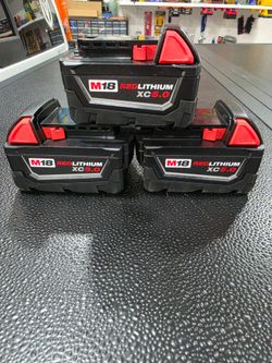 Milwaukee m18 5ah batteries