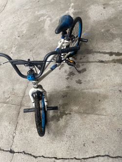 BMX Bike White and Blue