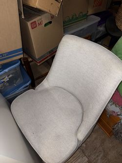 cute gray chair