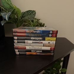 PS2 Game Bundle – 8 Games (Hitman 2, 007 Nightfire, LOTR)