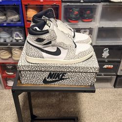 Jordan 1 high white cement 