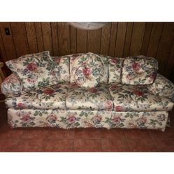 Floral couch