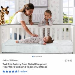 New Crib/Toddler Mattress/ Twinkle Galaxy Dual Sided Mattress