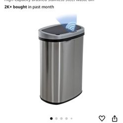 Kitchen Trash Can with Lid, 13 Gallon Automatic Garbage