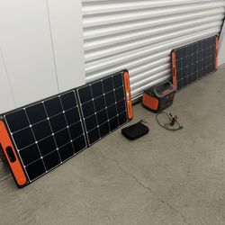 Jackery Explorer 1000 + 2x 100W Solar Panels – Clean, Ready to Use