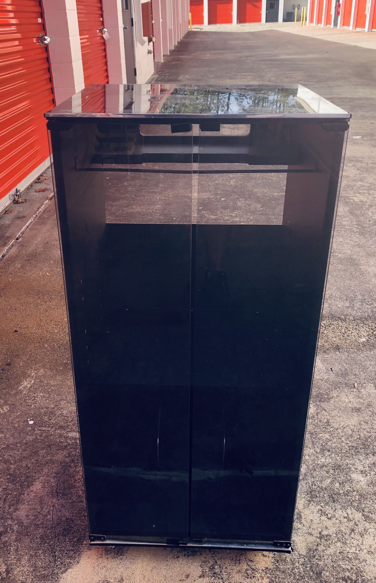 Sansui GX-909 Stereo Audio Component Rack Cabinet with Wheels Vintage Mid Century Style Music Records Japan