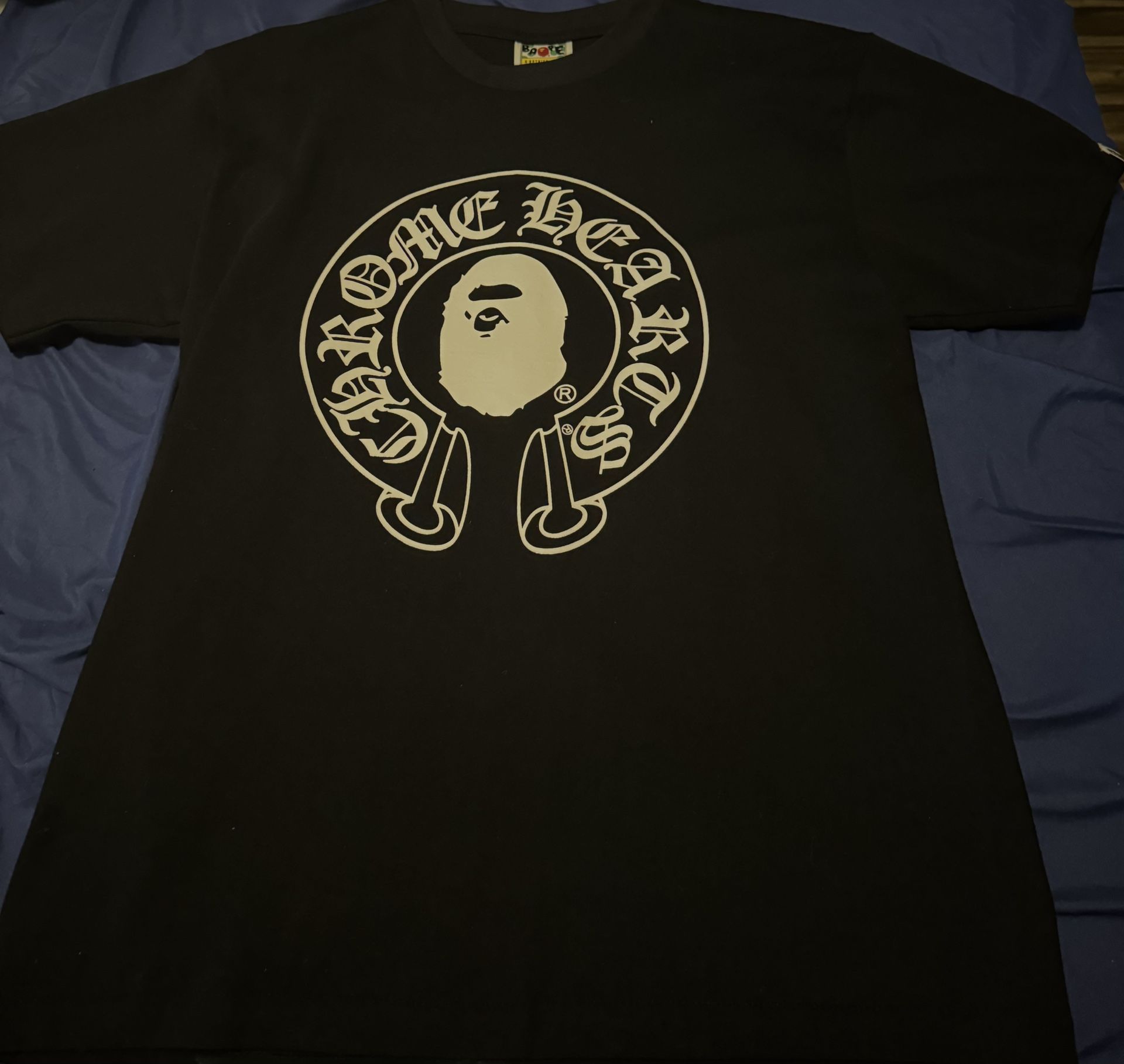 Chrome Heart x Bape tee baby milo