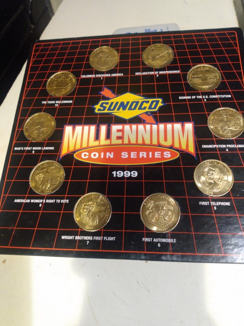 Vintage Collectible Sunoco Millennium Coins