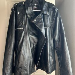 New Black Leather Jacket