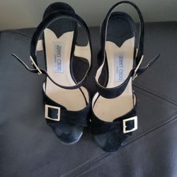 Black and Gold Jimmy Choo Heels