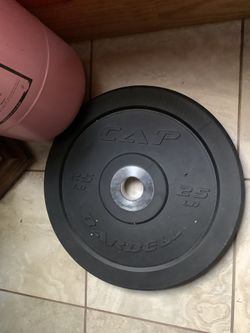 CAP 25 lb Olympic Bumper Plate, Black