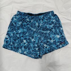 Patagonia Women Pull On Athletic Shorts Size Medium Blue Casual Gorpcore Outdoor