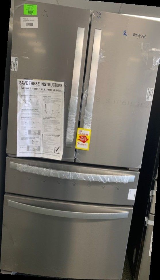 Whirlpool Refrigerator 4 drawer French door Brand new with Warranty WRX735SDHZ 8RV