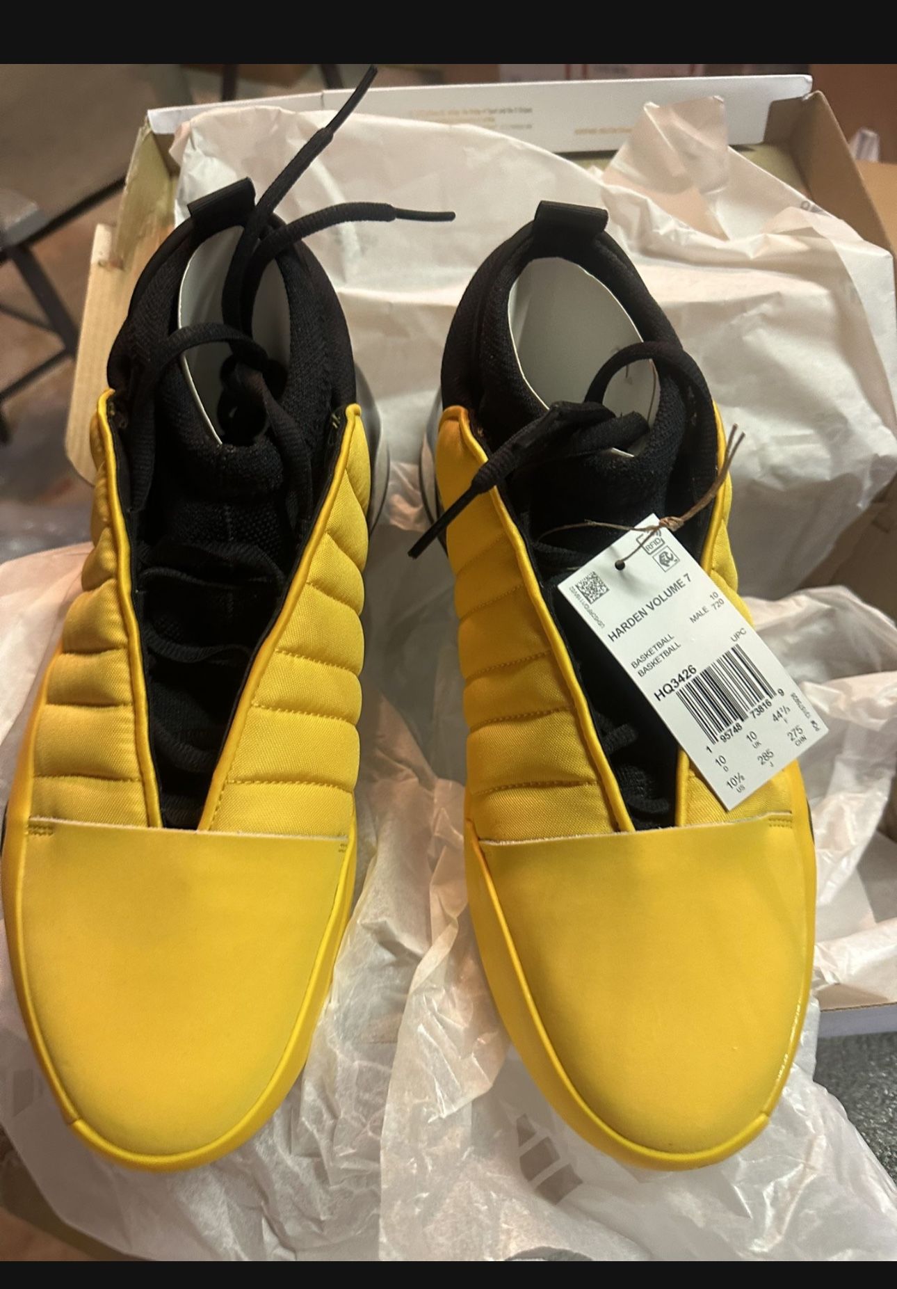 adidas Harden Vol.7 Crew Yellow Black Men Basketball Shoes