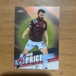 2022 TOPPS CHROME MLS JACK PRICE CARD