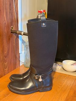 Michael Kors Black Tall Rain Boots