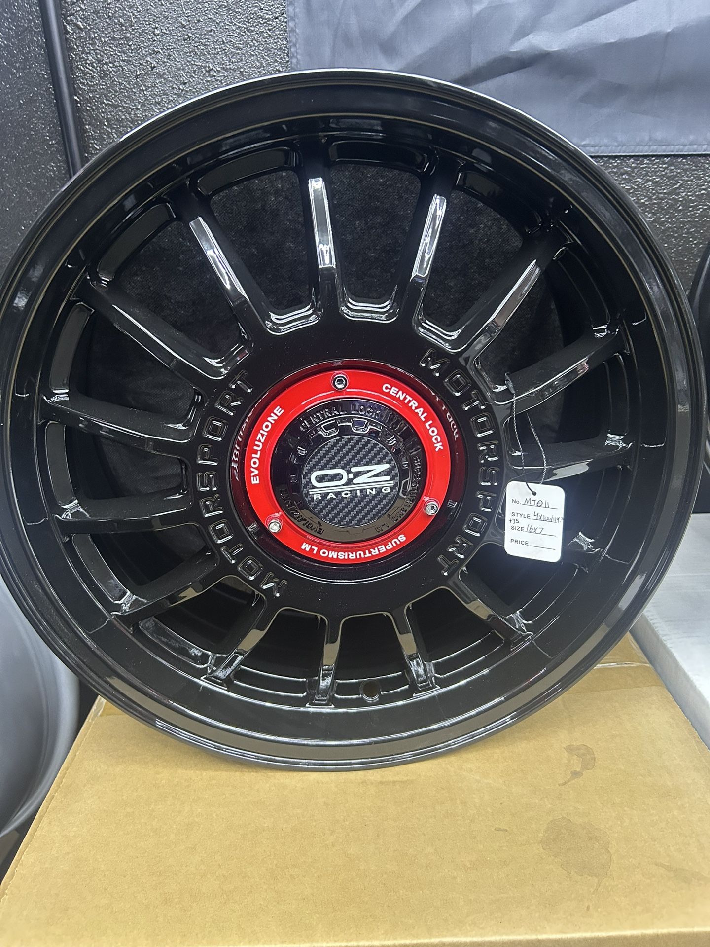 New 16x7 4x100/114.3 +35offset  Motorsport Wheels $900
