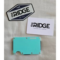 The Ridge EDC Minimalist RFID Slim Aluminum Wallet, Light Blue