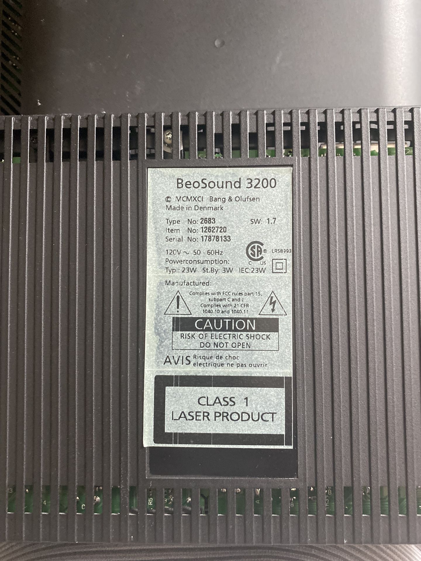 B&O Beosound 3200(read FULLdiscription) for Sale in Miami, FL