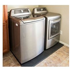 RevTime Anti-Vibration Mats, 25" x 25", 1/2" Thick, Anti-Walk, Anti-Move