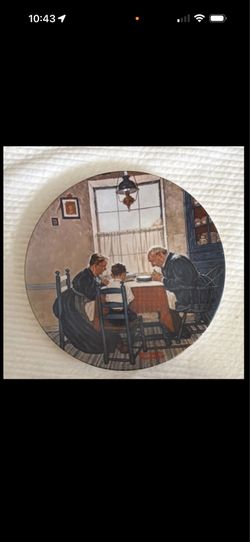 Norman Rockwell Daily Prayer Collector Plate Porcelain 1981 Legendary Art