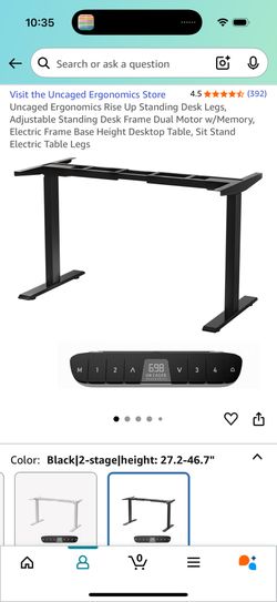 Rise Up Standing Desk Frame – Like New