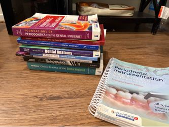 Dental hygiene school textbooks