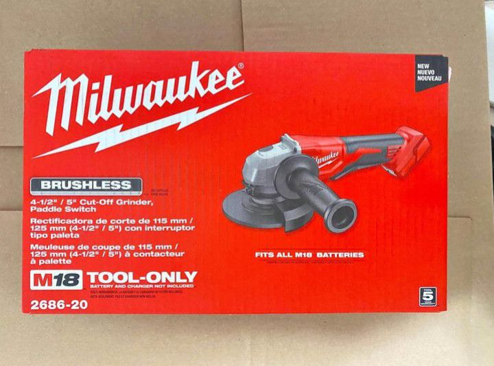 Grinder Milwaukee M18 Fuel Brushless New Tool Only 
