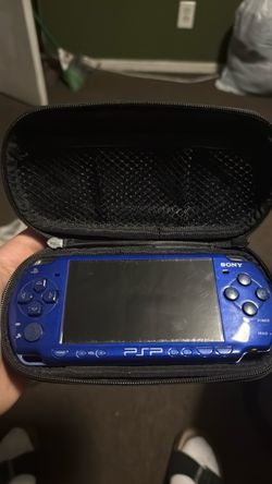 Sony PSP Blue Handheld Console with Case