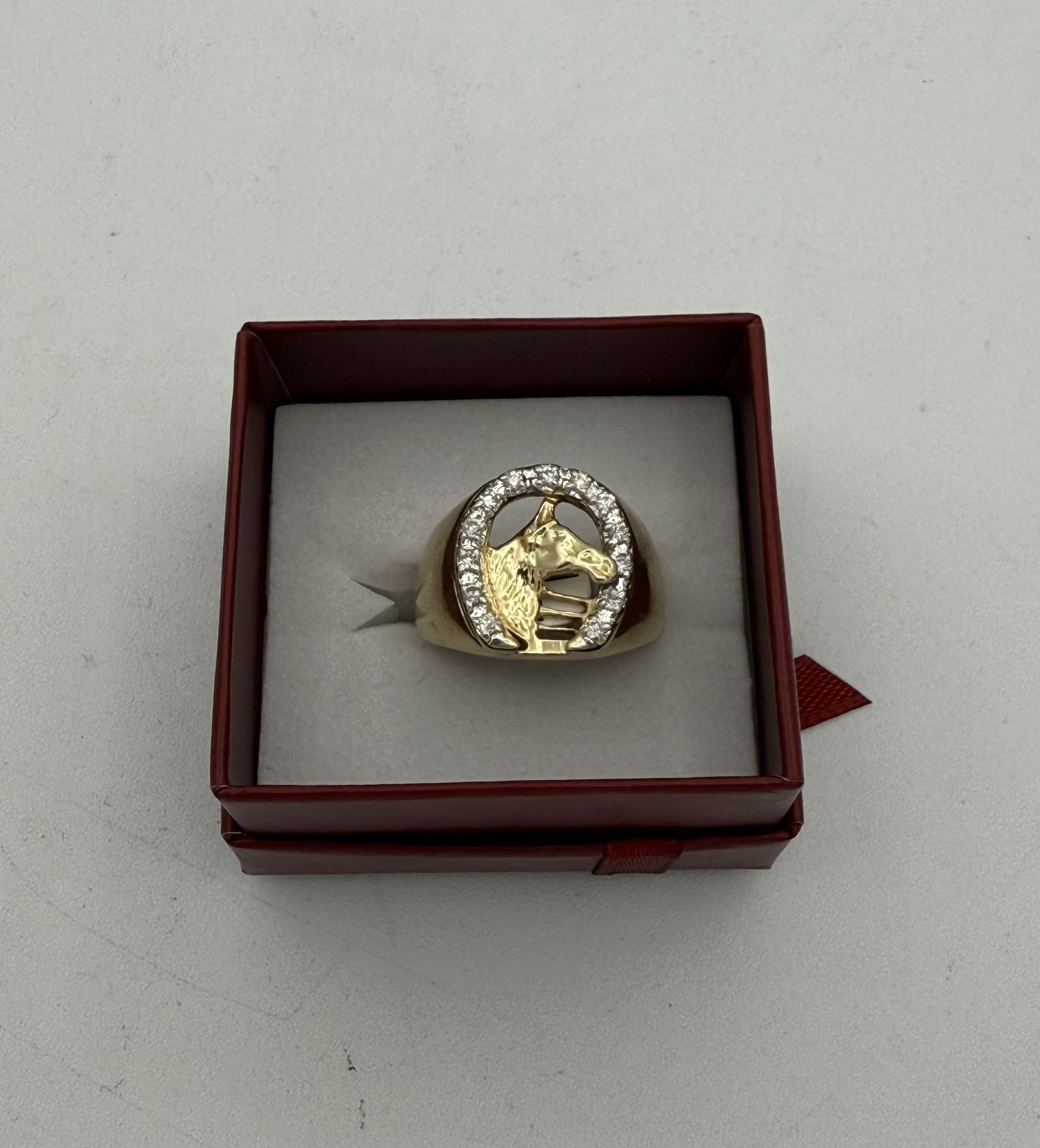 Mans Ring Horeshoe 14K