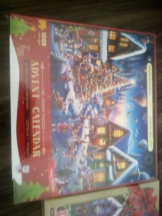 Two Advent Calendar Puzzles Christmas Themed