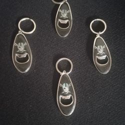 Raiders Keychain And Bottle Openers