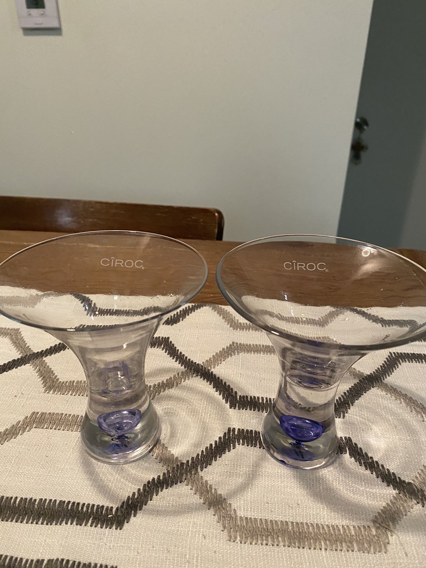 Ciroc Vodka Martini Glasses