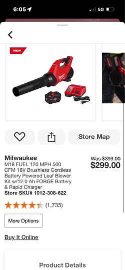 Milwaukee M18 fuel blower