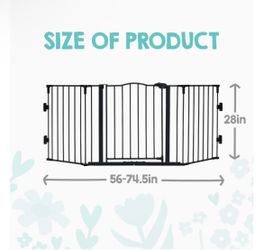 Regalo Safety 56"-74.5" Wide Baby Gate
