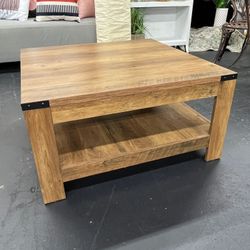 Square Wood Coffee Table