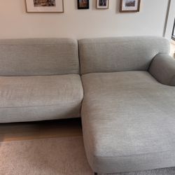 Article Light Gray 2 Piece Sectional
