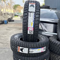 4 New 285/70/17 Falken AT installed And Balanced 