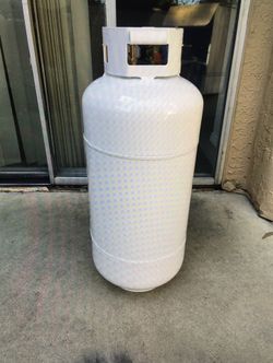 Manchester Tank 1222TC.2 40 lbs Steel Vertical White Dot LP Gas Tank with Gauge