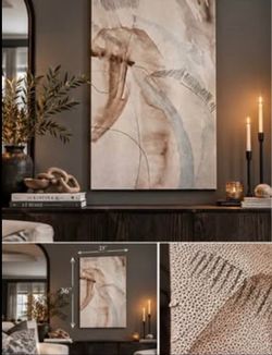Empire Art Direct Large Abstract Canvas 36x23 – $75