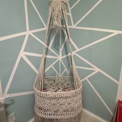 Macrame Hanging Bassinet, Crib, Baby