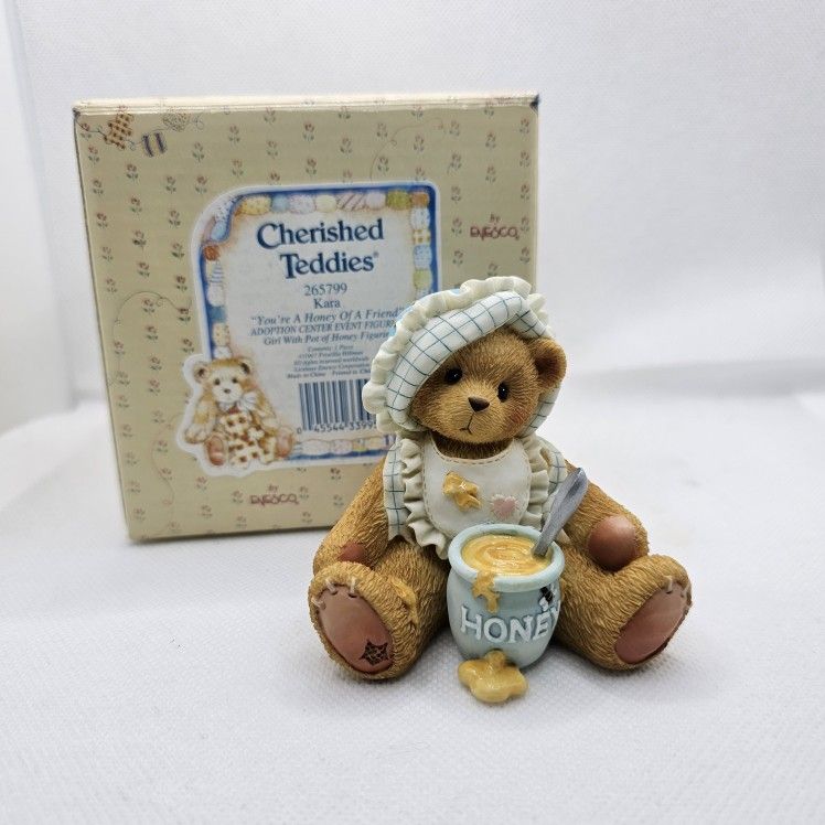 New 1997 Cherished Teddies KARA You're A Honey of a Friend Bear Figurine Limited
MINT CONDITION, STORED IN THE BOX, COMES WITH ORIGINAL PACKAGING
K