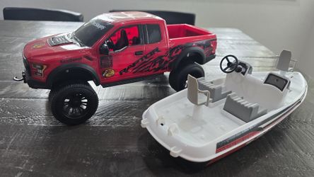 Bass Pro Ford Raptor F-150 Off Road Truck Z21 Nitro Fishing Boat Toy