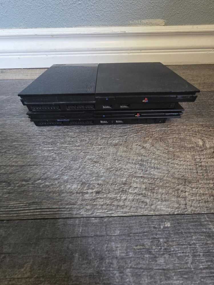 Sony PlayStation 2 Slim Console (PS2) Black - FOR PARTS - PWRS ON NO DISC SPIN