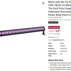 3 Blacklight Bars