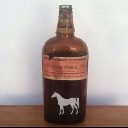 Old "White Horse Blended Scotch Whisky" bottle