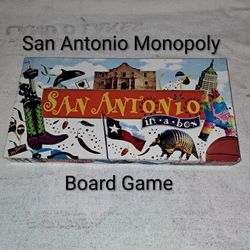 San Antonio In A Box Monopoly Style Board Game In Excellent New Condition (Is Complete Nothing Missing)