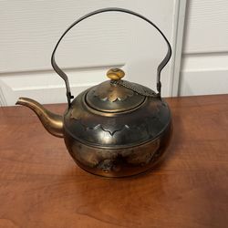 Tea Pot Unique, Antique Vintage Copper 
