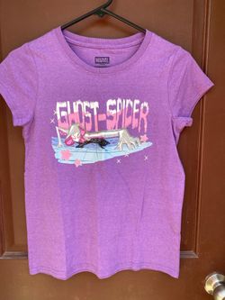 Marvel Spider-Man Gwen Ghost Girls Purple T-shirt XL